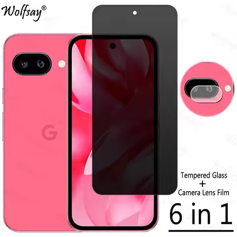 Privacy Screen Protector For Google Pixel 9a Anti-Spy Tempered Glass For Google Pixel 9a Camera Glas
