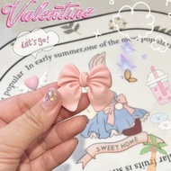 Resin Bow Accessories DIY Cream Gum Phone Case Hair Accessories (with adhesive)