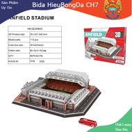 Anfield Liverpool SVD football stadium model, soccer stadium assembly toy, unique 3D paper lego mode