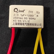 1 biji 2(0.1uf+120ohm)250v Capacitor 0.1uf 3wire washing machine LG capacitor