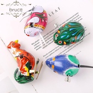 BRUCE1 Iron Clockwork Frog Metal Vintage Children Games Accessories Collection Gift Jumping Frog Win