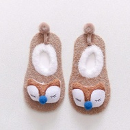 Kids anti-slip fuzzy wool socks