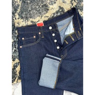 14 OZ KEPALA KAIN 501 SELUAR JEANS LELAKI CUTTING STRAIGHTCUT