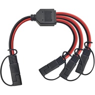 12AWG SAE Splitter 1 to 3 SAE Extension Cable SAE DC Power Automotive Connector Cable for Solar Pane