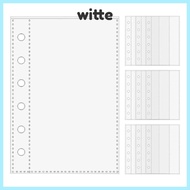 WITTE A7 Binder Pages,  A7 Card Protector Sleeves, 6-Ring Inner Page Card Binder