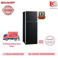 [FREE DELIVERY KLANG VALLEY] SHARP 2 DOOR REFRIGERATOR INVERTER 440L/480L PETI SEJUK 2 PINTU