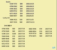 靚號 CSL ValueGB Sosim 儲值卡 靚號碼 電話卡 不用上台 3HK Smartone