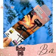 Headset D-21 Stereo Earphone Sports Bass