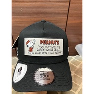 NE 9 Forty A Golf Jepun Black Peanuts Baseball Cap Snapback Adjustable