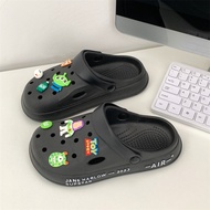 Inaso Sandal Fuji Wanita Wedges Terbaru Sandal Baim Rumah Karet Jelly Sepatu Slop Anti Slip HSN171