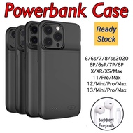 6/6s/7/8/Plus/11/12/13/14/15/Pro/Max/Mini/X/XS/XR Powercase Powerbank Casing Power Bank Case Battery