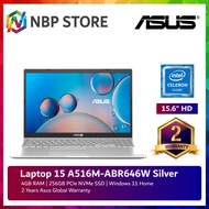 ASUS Laptop 15 A516M-ABR646W/ A516M-ABR647W 15.6" HD Celeron N4020 / 4GB RAM / 256GB SSD / Share / W