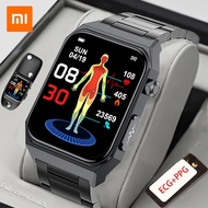 ﹉✾✈ Xiaomi Blood Glucose Smart Watch Men ECG PPG Heart Rate Sports Automatic Infrared Blood Pressure/Sugar Health Smartwatches