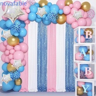 NOVAFABLE​ Sequin Backdrop Curtain, Colorful Polyester Sparkly Sequin Backdrop, Stage Events Decorat