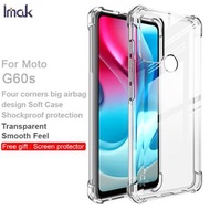 摩托羅拉 MOTO G60s --- IMAK 全包防摔軟套-氣囊版 (四角加厚 TPU) 透明 手機軟套 保護殼 +送 透明保護膜 Mon貼 Shock-Resistant Case (Airbag Version) with Free PET Film Screen Protector