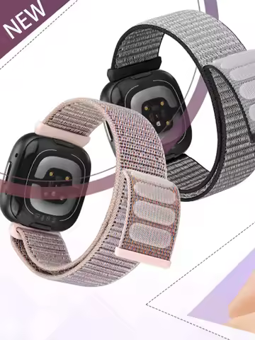 Strap for Fitbit Versa 3 4 band accessories Nylon loop replacment Breathable Sport belt Correa Brace
