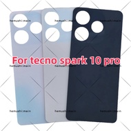 Back Battery Cover Glass Housing For tecno spark 10 pro ki7 Rear Housing Glass Door Back