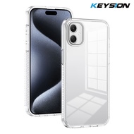 Keysion Ốp điện thoại cho Samsung trong suốt A06 A05 TPU + PC chống trượt HD trong suốt vỏ lưng điện