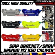 BREMBO M3 K50 CALIPER PUMP SIAP BRACKET SIAP SKIM DEPAN BELAKANG FRONT REAR 4POT Y15ZR LC5S LC4S Y12