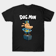 Cotton T Shirt Dog Man dog man gifts dog man merch book lover captain underpants world book day dogm
