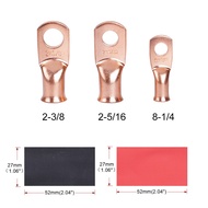 Purple copper wire ring wire connector bare wire voltage terminal 8AWG 1/4 (M6 studs) 2AWG 5/16 (M8 