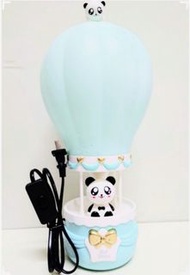 帳號內物品可併單限時大特價  超可愛超療癒卡通Panda熊貓hot air balloon熱氣球檯燈LED檯燈Desk Lamp創意禮品37*16*16cm小夜燈night light床頭燈檯燈頭