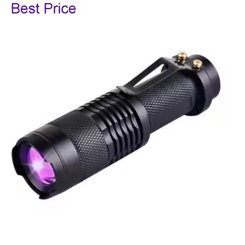 20Pcs Led UV 395NM Flashlight Torch Light Ultra Violet Light Purple light UV Lamp AA Battery For Mar