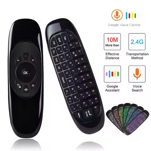 C120 Backlight Air Mouse 2.4G RF Wireless Mini Keyboard Smart Gyroscope Keyboard Remote Control For 