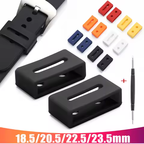 2Pcs Silicone WatchBand Locker Ring For Casio GA110 DW5600/6900/9052 Series Loop Retainer Replace Wa