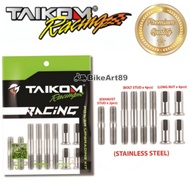 Taikom Racing Cylinder Bolt Stud Kit / Stud Nut Yamaha Y125Z RXZ Stainless Steel Ready Stock