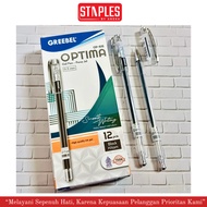 Greebel Ballpoint Pen Optima 0.5 GP-515/ (12pcs) Ballpoint Pen/ Ballpoint Pen/ Gel Pen/