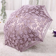 Aurora Umbrella Mixed Creative Umbrella H3206 Sunshade Lace Vinyl Anti-Ultraviolet Sun Umbrella