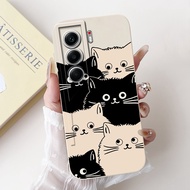 สำหรับ Tecno Camon 40 CM5เคส Camon40 Pro 4G CM6น่ารักแมวนักบินอวกาศเคสลายการ์ตูนเคสซิลิโคนนุ่มสำหรับ