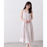全新 日本牌子 PROPORTION BODY DRESSING 刺繡氣質吊帶連身裙