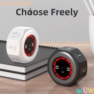 45YJXGUSHOP USB Rechargeable Timer, Octagon LED Screen Automatic Rotating Timer, 1/3/5/15/30/60/90mi