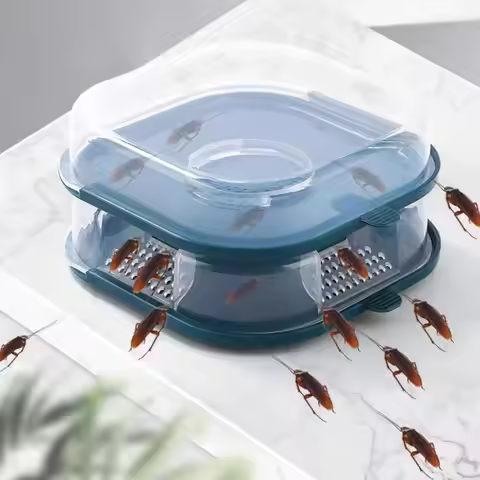 Easy Cleaning PP Material No Pollute Automatic Drop-proof Efficient Bug Remover Cockroach Trap Cockr