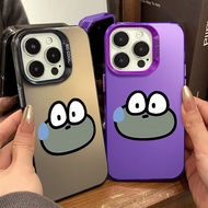 Big Eyed Frog Cute Phone Case Compatible for IPhone 11 12 13 Pro 14 15 7 8 Plus SE 2020 XR X XS Max TPU Soft Casing Metal Lens Protector Large Hole Frame
