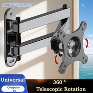 HIPPURAH LCD Monitor Bracket, Wall Mount Extendable Computer Bracket, Universal 10-37in Rotatable St