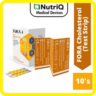 FORA 6 Plus Cholesterol Test Strip (10's) Monitor Kolesterol