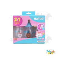 Mama000 ขวดนม คอแคบ Smooth biomimic 4 / 8 ออนซ์ Line friend 2+1 ขวด จุกเสมือนนมแม่ หลายรู