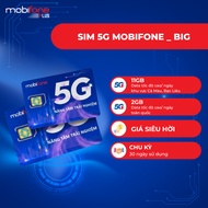 SIM/ESIM 4G 5G MOBIFONE BIG CÓ NGAY DATA KHỦNG 13GB DATA/NGÀY (390GB/THÁNG) DÀNH CHO KHU VỰC MIỀN TÂ