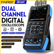 FNIRSI 2C23T Handheld Digital Oscilloscope Multimeter + Function Signal Generator 2023 Latest 3IN1 Dual Channel 10MHZ*2 50MS/s