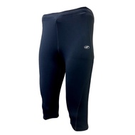 Ambros Knee Length Plain Tight Pants/Sports Tight Pants - Black