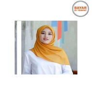 COD - Hijab Segi Empat Polos / Jilbab SegiEmpat Polos / Kerudung Segi Empat Polos - Kuning Kunyit