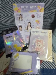 Toptoy 趙露思應援贈品6件 （小卡2張+髮夾+貼紙+明信片+卡套）