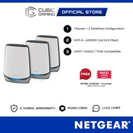 Netgear ORBI RBK853 / RBK852/ RBS850 AX6000 WIFI 6 TRI-BAND High Performance Whole Home AX Mesh WiFi