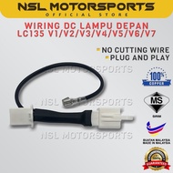 PNP Wiring DC Lampu Depan LED ZIP4T LC135 V1 V2 V3 V4 V5 V6 V7 Headlight Direct Current Front Light