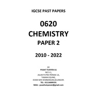IGCSE PAST PAPERS CHEMISTRY EXTENDED 0620 [YEAR SELECTION] [2010 - 2023]