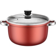 🥕QQ Non-Stick Pot Soup Pot Household Gas Induction Cooker Universal Instant Noodle Pot Ramen Pot Small Stew Pot Stew-Pan