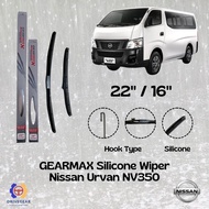 GEARMAX Front Silicone Wiper Blades for Nissan Urvan NV350 (22" + 16")
